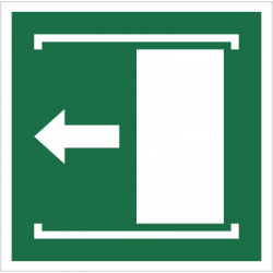 Znak przesunąć w prawo / w lewo, aby otworzyć