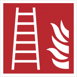 Znak drabina pożarowa wg PN-EN ISO 7010