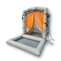 Kabina KD1 Pro [2x2x2.5] z 4 punktowym systemem wodnym i prądownicą dekontaminacji wstępnej