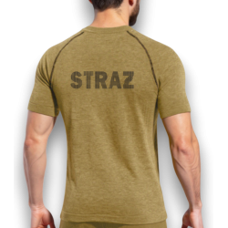 Koszulka bielizna z krótkim rękawem termoaktywna trudnopalna T-SHIRT z napisem STRAŻ GA WORK...