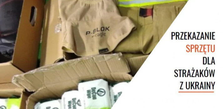 Przekazanie sprzętu dla strażaków z Ukrainy