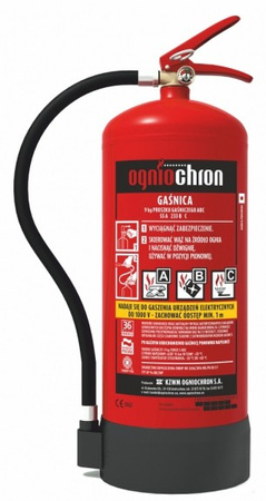 Gaśnica proszkowa 9kg GP-9x ABC/MP/E OGNIOCHRON
