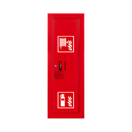 Hydrant wewnętrzny DN25 wnękowy wykonanie boczne z miejscem na gaśnicę