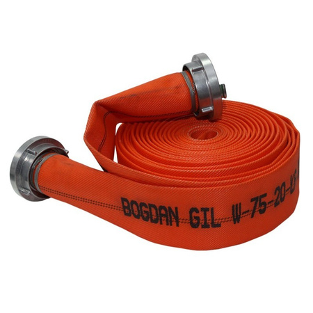 Pożarniczy wąż tłoczny WP COLOR z wkładką PU 20m Gil