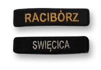 Identyfikator miejscowości haftowany PSP/OSP