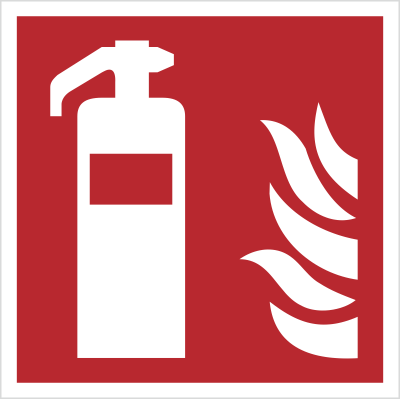 Znak gaśnica wg PN-EN ISO 7010