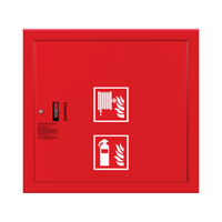 Hydrant wewnętrzny DN52 wnękowy z miejscem na gaśnicę (solo) z dodatkowym wężem uniwersalny