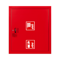 Hydrant wewnętrzny DN25 wnękowy z miejscem na gaśnicę pod zwijadłem uniwersalny