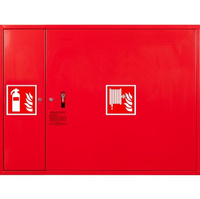 Hydrant wewnętrzny DN25 zawieszany z miejscem na gaśnicę obok zwijadła uniwersalny FIT