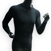 Bluza z długim rękawem termoaktywna trudnopalna z napisem STRAŻ GA WORK - kolor Czarny