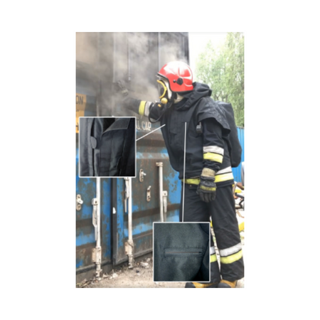 Ponczo ochronne treningowe do trenażerów, kontenerów ogniowych S1 Nomex - granat