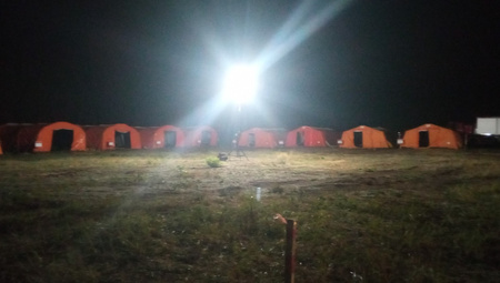 Maszt oświetleniowy, lampa dookólna Lumaphore LED 600XL, dla dużych obszarów akcji