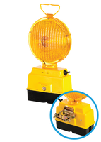 Lampa ostrzegawcza LED, żółta zasilanie 1 x bateria 6V