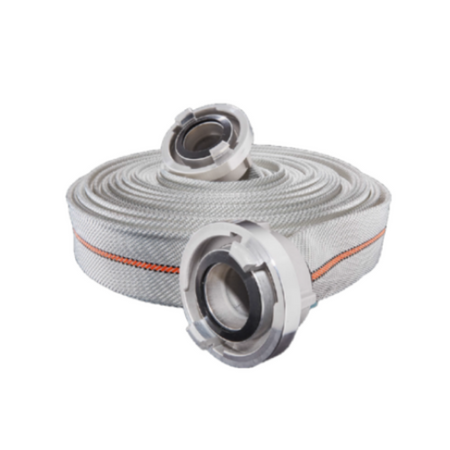 Pożarniczy wąż tłoczny W-75-20-ŁA biały Aqua Flex Rosenbauer