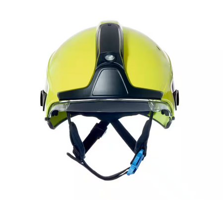 Hełm HPS SafeGuard: czerwony (RAL 3000), wizjer przeźroczysty, okulary ochronne, naklejek odblaskowe, osłona karku Nomex krótki [3701626] Drager