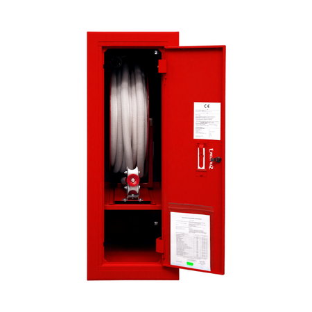 Hydrant wewnętrzny DN25 wnękowy wykonanie boczne z miejscem na gaśnicę