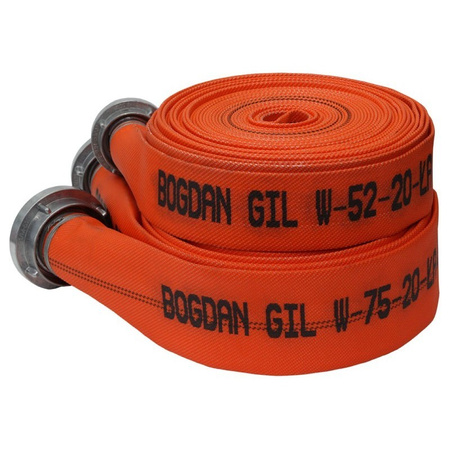 Pożarniczy wąż tłoczny WP COLOR z wkładką PU 20m Gil