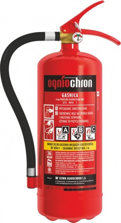 Gaśnica proszkowa 4kg GP-4x ABC/MP OGNIOCHRON