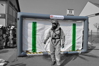 Kabina dekontaminacyjna potrójna, trzysekcyjna