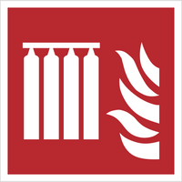 Znak bateria stałego urządzenia gaśniczego wg PN-EN ISO 7010