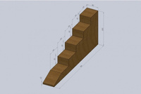 Klin schodkowy 600x250x80 MikoRescueTech
