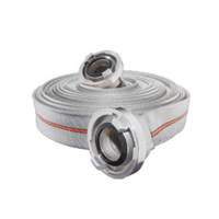 Pożarniczy wąż tłoczny W-75-20-ŁA biały Aqua Flex Rosenbauer