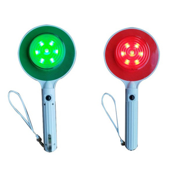 Lizak do kierowania ruchem LED czerwono/zielony bateria litowo-jonowa
