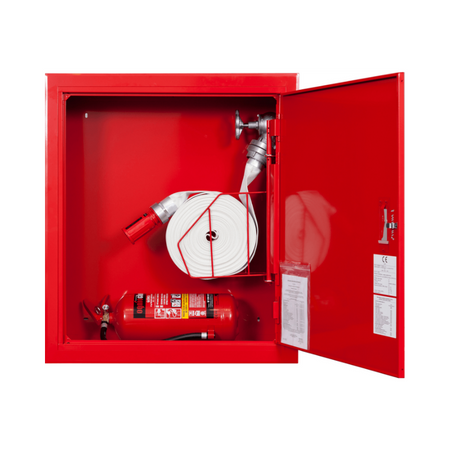 Hydrant wewnętrzny DN52 wnękowy z miejscem na gaśnicę pod koszem uniwersalny