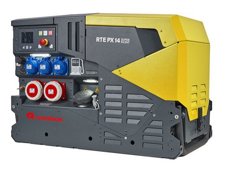 Agregat prądotwórczy RTE PX14 Super Silent żółty RAL 3000 z monitoringiem izolacji